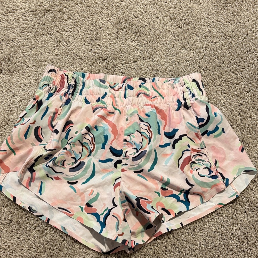 Athleta Multicolor Floral Women's Athletic Shorts